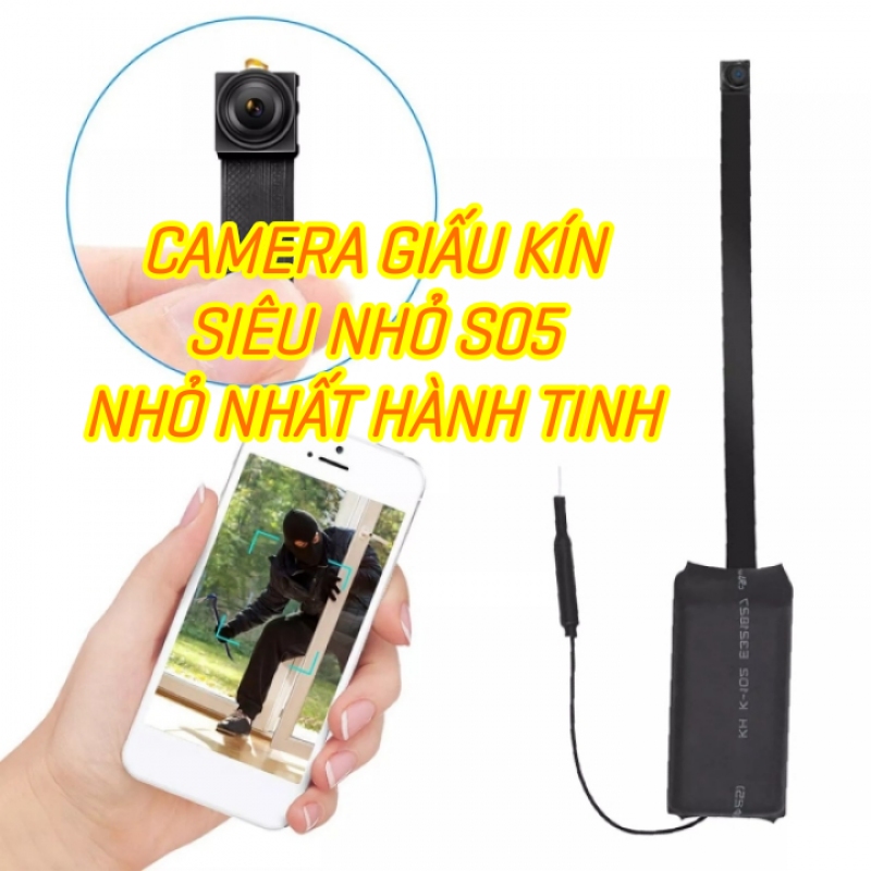 Camera siêu nhỏ S05 không dây giấu kín điều khiển từ xa tốt nhất